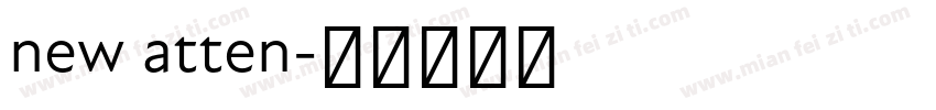 new atten字体转换